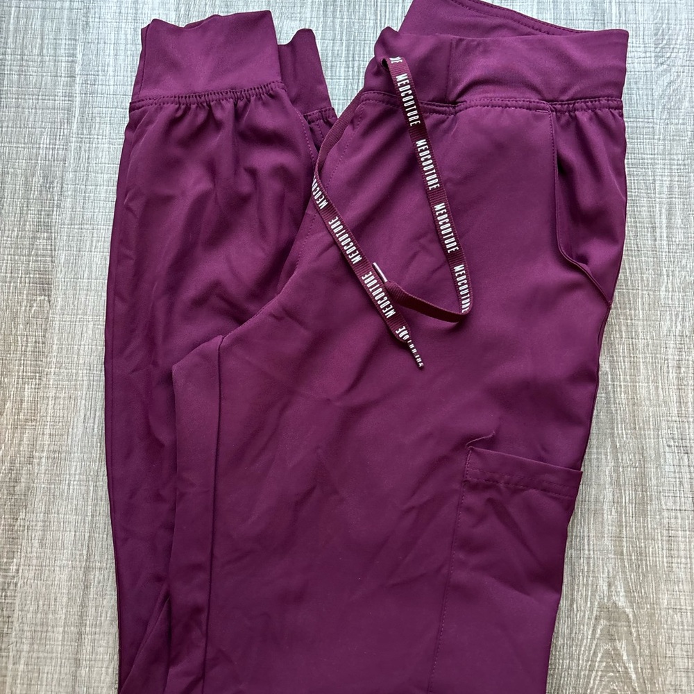 Med Couture Insight Plum jogger scrub pants